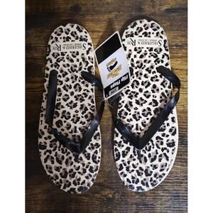90's Siegfried & Roy The Mirage Las Vegas Leopard Flip Flops